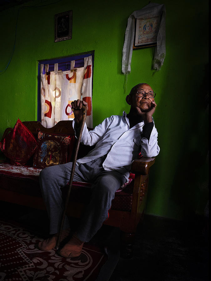 Documentary Photograph - Mr. Rai - At Home by Michael Steverson