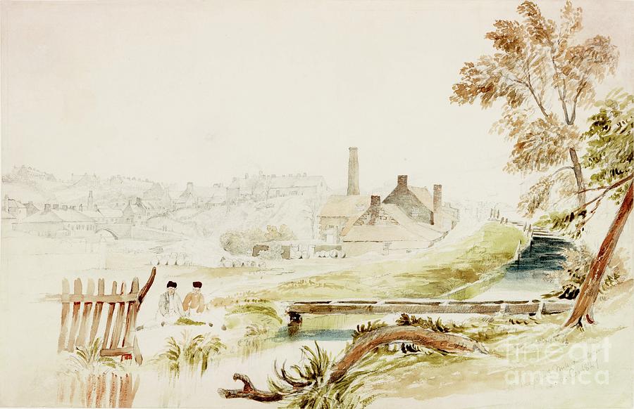Mr Reays Flint Mill, Ouseburn Painting by John Wilson Carmichael