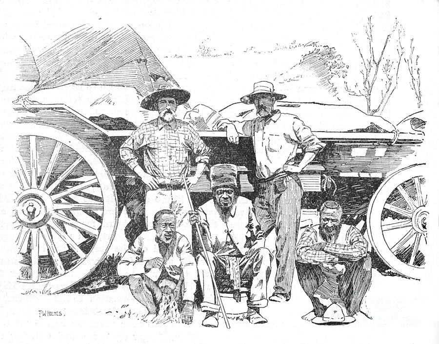 Mr Riley Umjan Mr Dawson 1902 Drawing by Print Collector