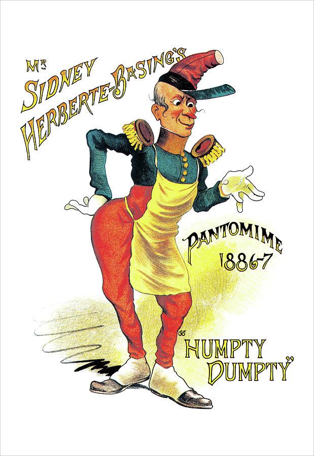 Humpty Dumpty Painting - Mr. Sidney Herberte-Basings Humpty Dumpty Pantomime by W.H. Pike