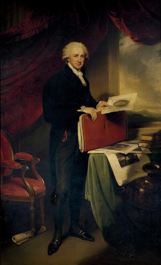 Mr. Storer, ca. 1815, British School, Oil on canvas, 238 cm x 148 cm,... Painting by Martin Archer Shee -1769-1850- Mr. Storer, ca. 1815, British School, Oil on canvas, 238 cm x 148 cm,... Painting by Martin Archer Shee -1769-1850-