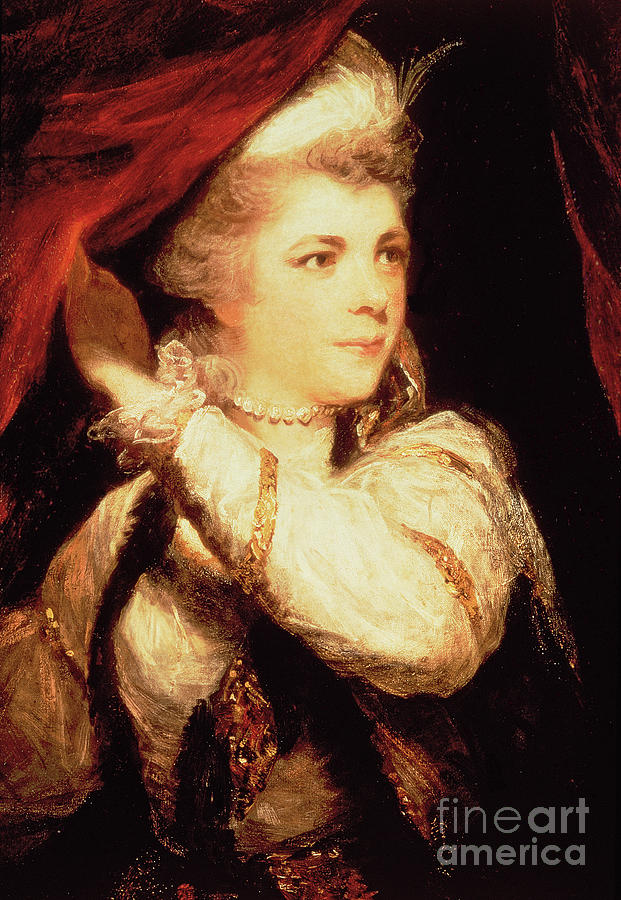 Joshua Reynolds Painting - Mrs. Abington As Roxana by Joshua Reynolds