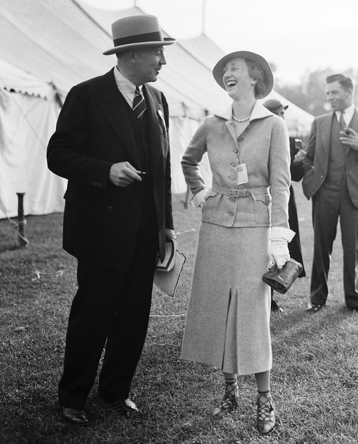 Mrs Alexander Biddle And Mr R.e Photograph by Bert Morgan