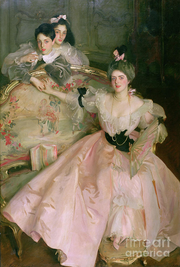 Mrs Carl Meyer, Later Lady Meyer, And Her Two Children, 1896 by John Singer Sargent Painting by John Singer Sargent