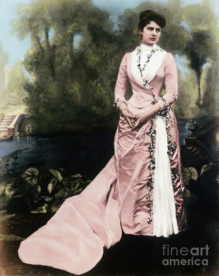 Mrs. Grover Cleveland In A Formal Dress Photograph by Bettmann