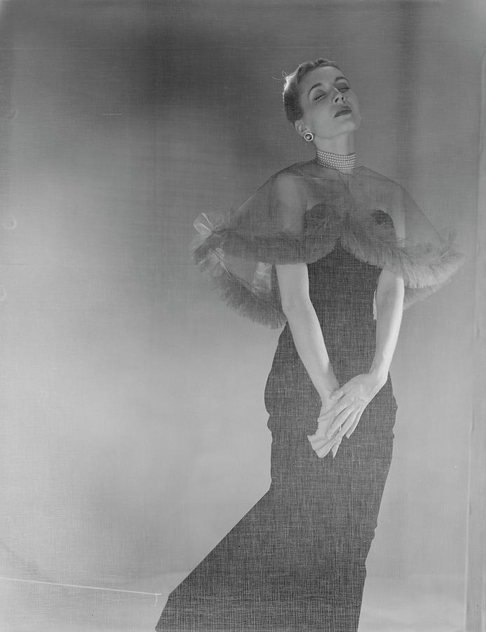 Mrs. Hugh Chisholm Behind A Scrim Photograph by Cecil Beaton