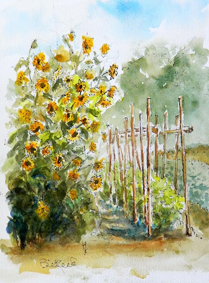 Mrs. Jensens Garden Painting by William Reed