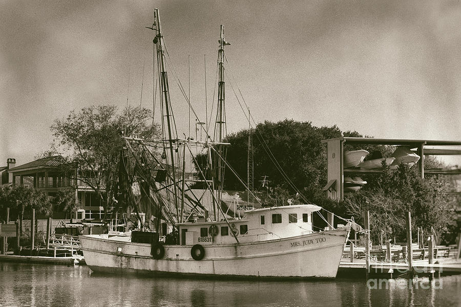 Mrs Judy Too - Shrimp Boat Photograph by Dale Powell