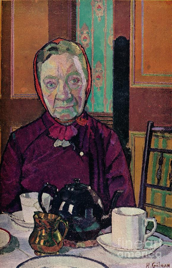 Mrs Mounter At The Breakfast Table Drawing by Print Collector