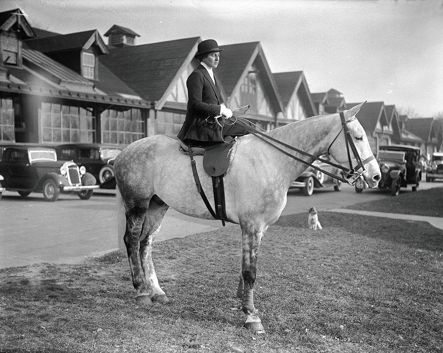 Mrs. Murname At Meadown Brook Hunt Photograph by Bert Morgan