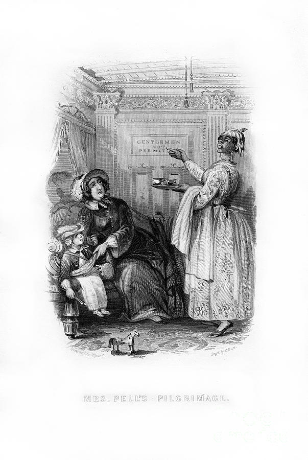 Mrs Pells Pilgrimage, 1872. Artist C Drawing by Print Collector