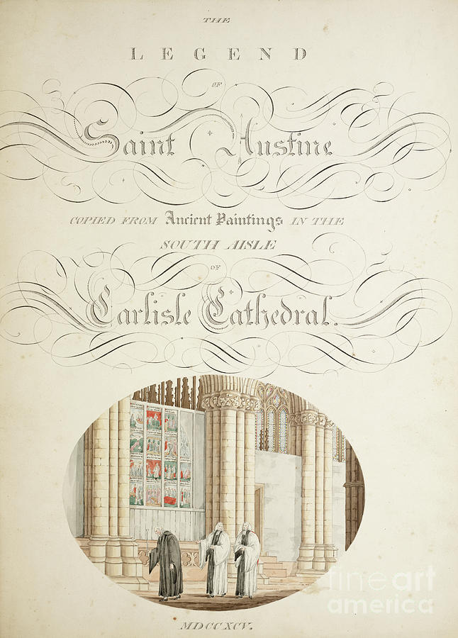 Ms. New Coll 380, F9r. The Antiquities Of The Cathedral Church Of Saint Mary, Carlisle, Drawn By Robert Carlile, 1795 Painting by Robert Carlile