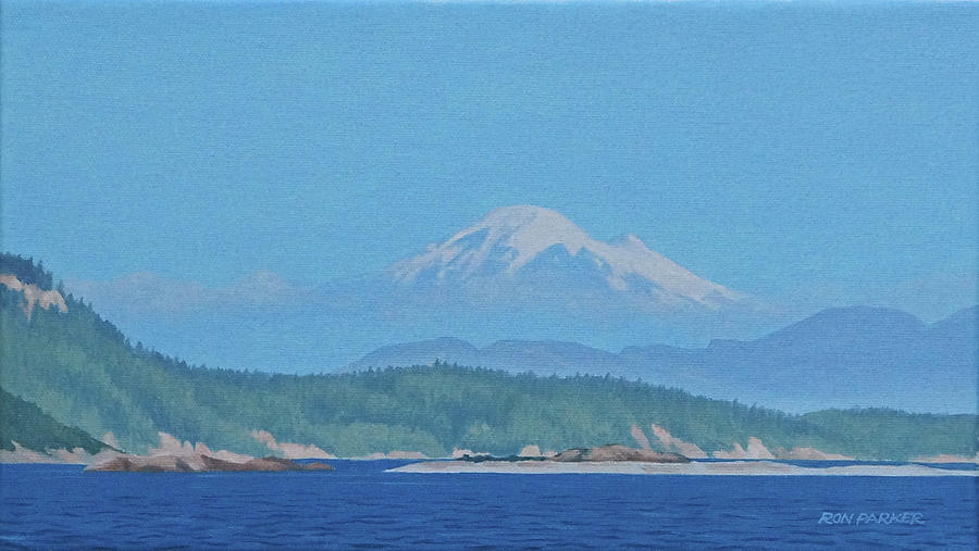 Mountain Painting - Mt Baker by Ron Parker