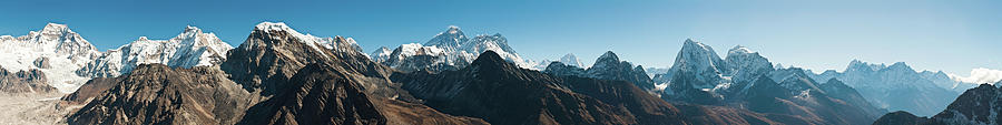 Mt Everest Summit Himalaya Mega Photograph by Fotovoyager