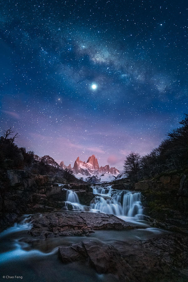 Mt. Fitz Roy At Dawn Photograph by Chao Feng