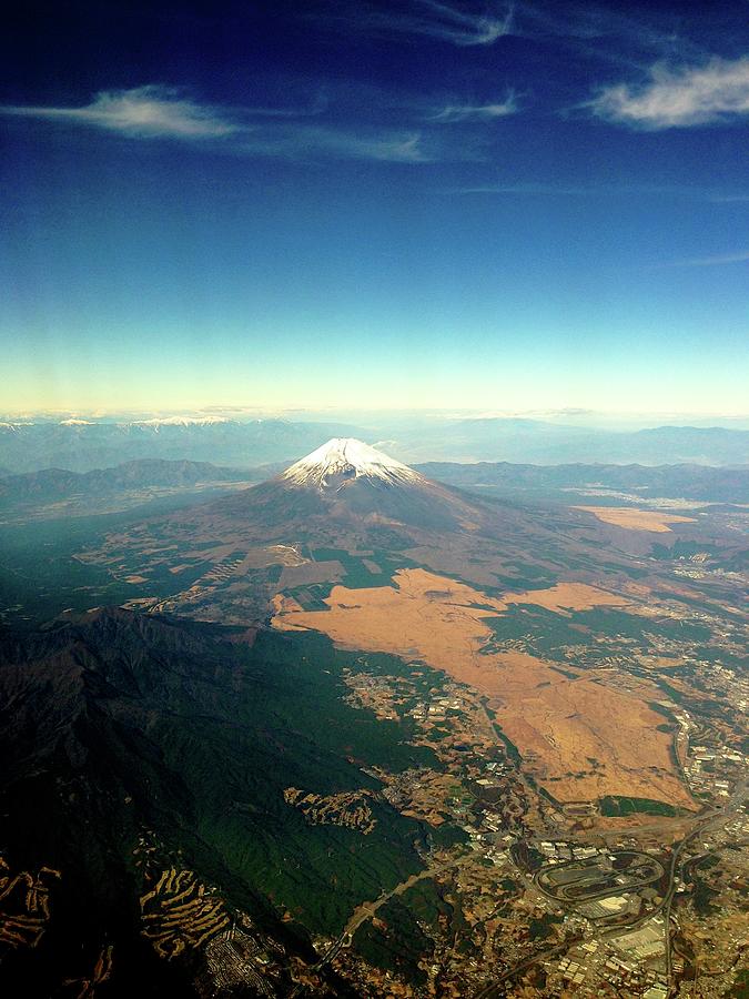 Mt. Fuji Form The Jet Plane Photograph by M. Kurachi