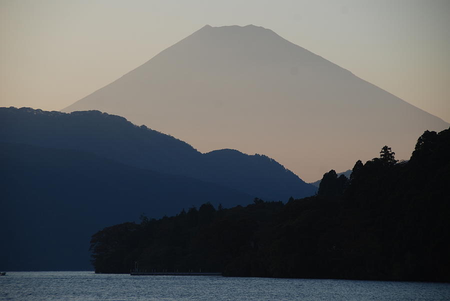 Mt. Fuji In Silhouette Photograph by Gregor