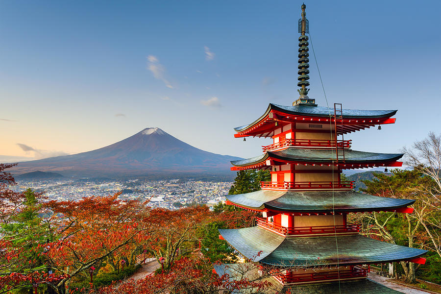 Mt. Fuji, Japan From Behind Chureito Photograph by Sean Pavone - Fine ...