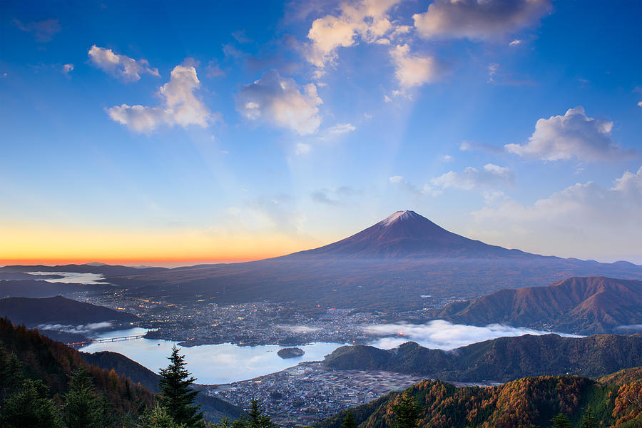 Mt. Fuji, Japan Over Lake Kawaguchi Photograph by Sean Pavone - Fine ...