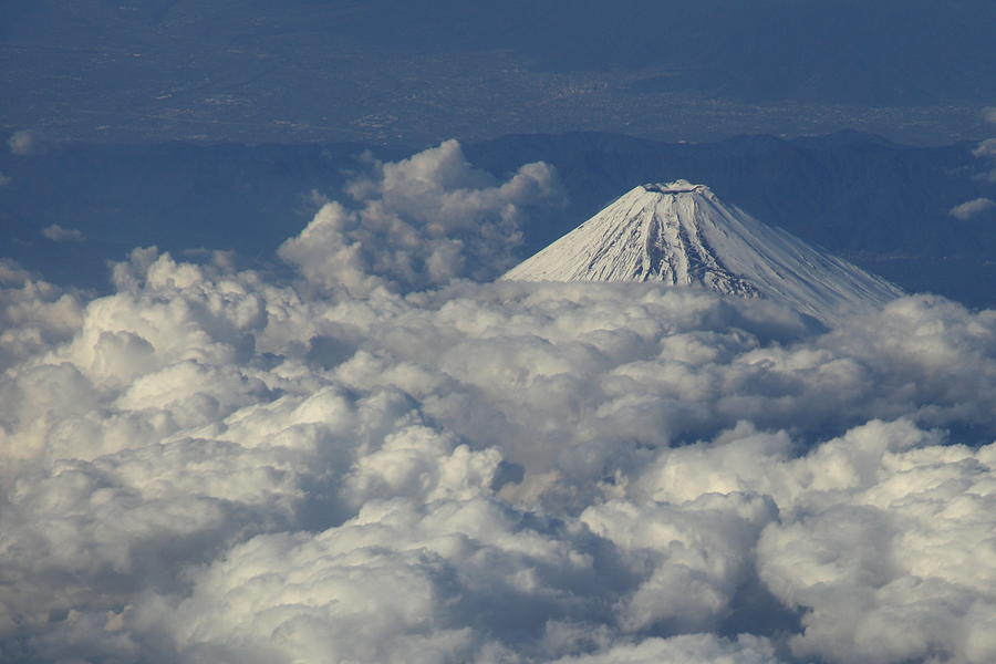 Mt. Fuji Seen From On A Plane Photograph by Atsushi Hayakawa