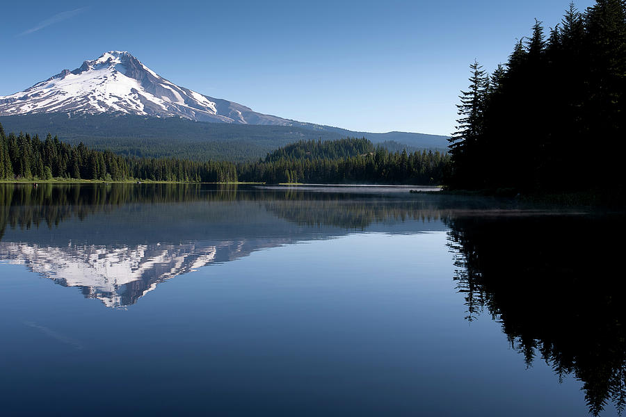 Mt. Hood And Trillium Lake, Oregon Photograph by Cpsnell