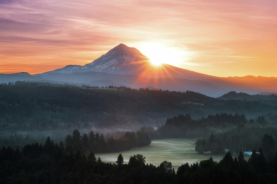Mt. Hood Sunrise Photograph by Andrew Curtis