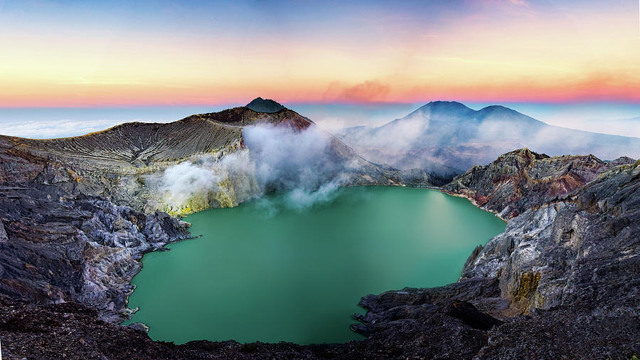  Mt Ijen  Indonesia Panorama Photograph by Chris Charles