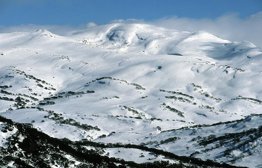 Mt. Kosciuszko And Main Range In Winter, Kosciuszko National Park, New ...