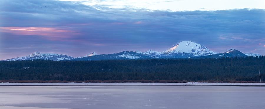 Mt. Lassen Winter Panorama Photograph by Randy Robbins