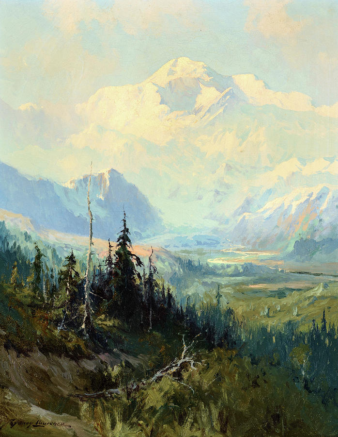 Mt. McKinley, 1928 Painting by Sydney Laurence - Pixels