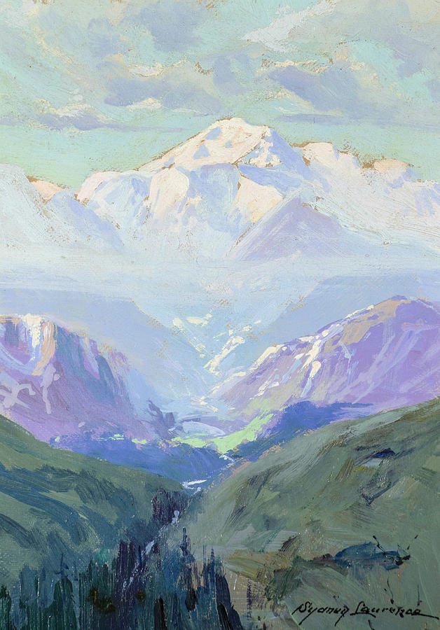 Nature Painting - Mt. McKinley, Alaska, 1935  by Sydney Laurence