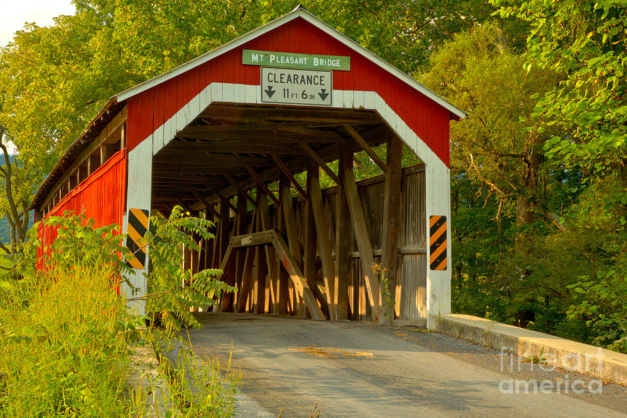 Mt. Pleasant Covered Bridge In Perry County Photograph by Adam Jewell