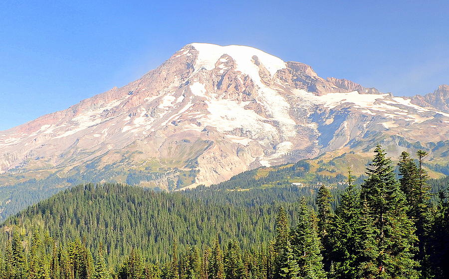 Mt. Rainer/Pinnacle Peak Photograph by Diane Lynch - Fine Art America