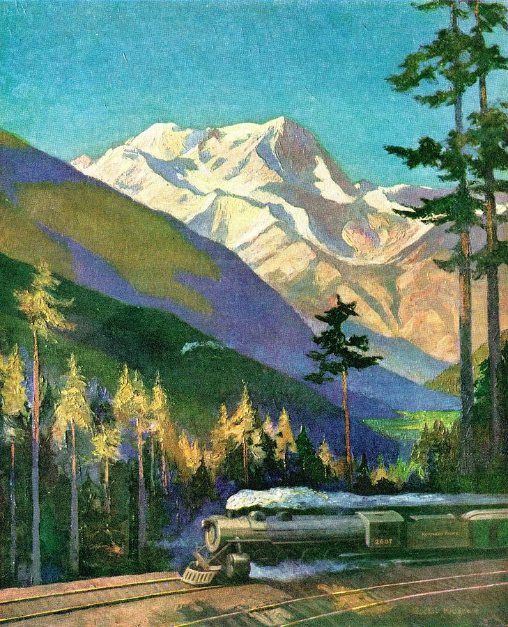 Mt. Rainier National Park Drawing by Unknown