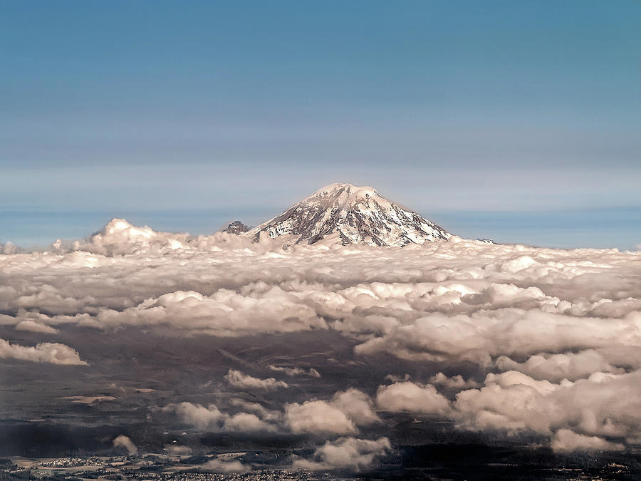 Mt Rainier Seattle Wa Photograph by Paul Newell - Fine Art America