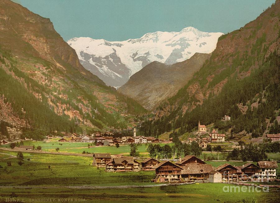 Mt. Rosa, Gressony (i.e., Gressoney), Italy, C.1890-c.1900 Photograph by English School