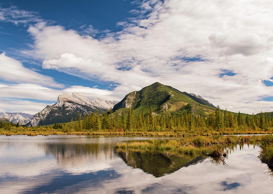 Mt. Rundle from Vermillion Lakes, Canada Photograph by Minnetta ...