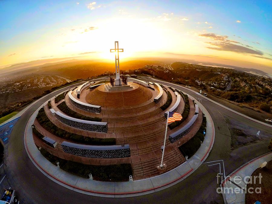 Mt. Soledad Sunrise Photograph by Adam Huntington - Pixels