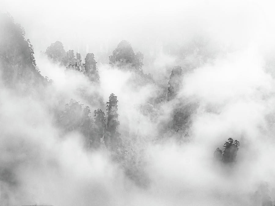 Mt.Huangshan and its renowned landscapes. Photograph by Usha Peddamatham