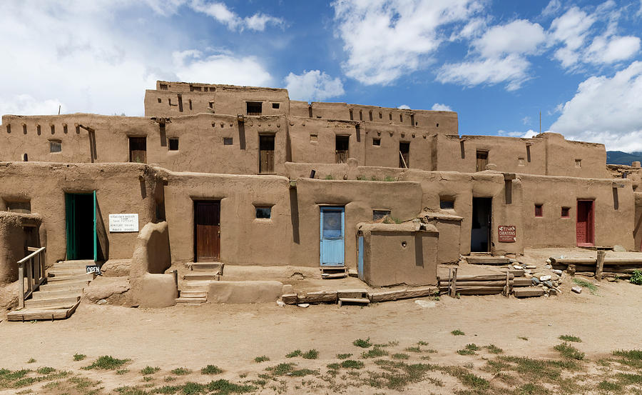 Mud Houses In A Village, Taos Pueblo Photograph by Panoramic Images ...