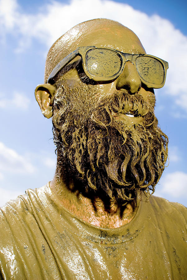 Mud Run Competitor Covered In Mud18-25 Photograph by Pete Starman