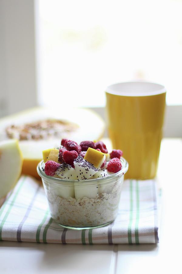 Muesli With Fruit And Chia Seeds Photograph by Sylvia E.k Photography