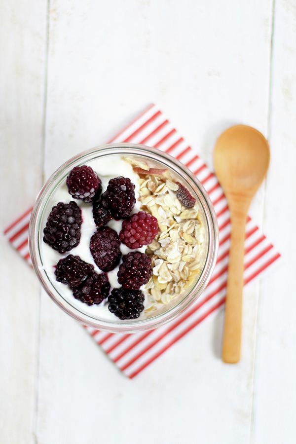 Muesli With Summer Fruit Photograph by Sylvia E.k Photography
