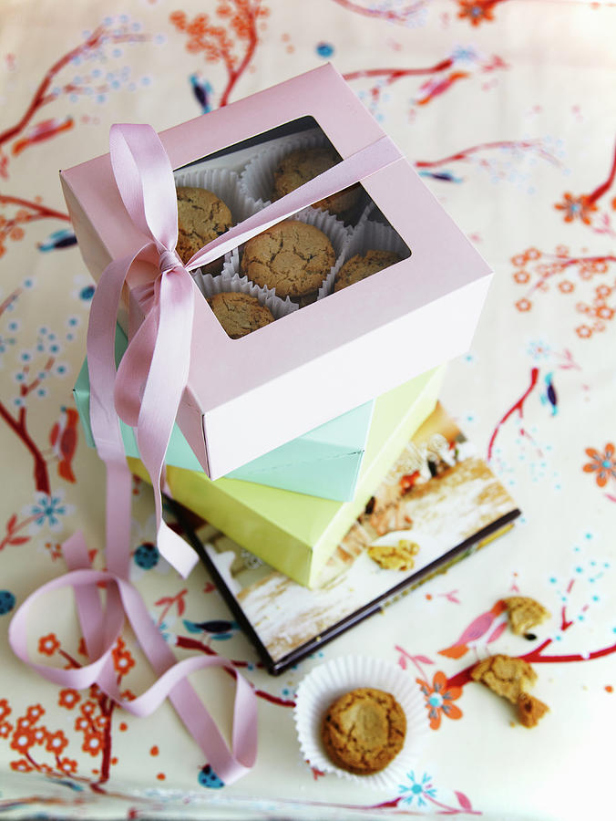 Muffins For Gifting Wrapped In Gift Boxes Photograph by Nicoline Olsen