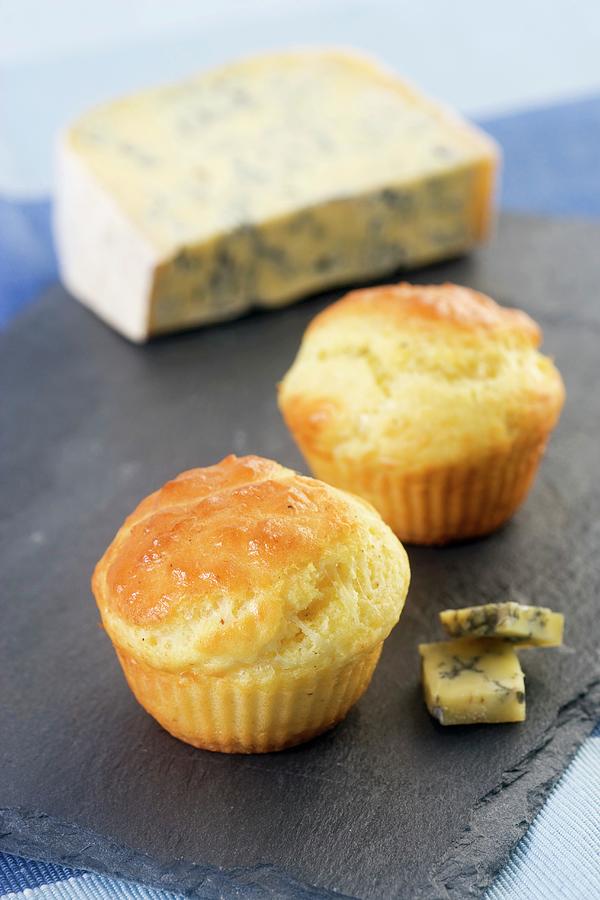 Muffins With Blue Cheese Photograph by Besancon, Lydie