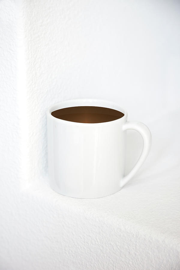 Mug Of Coffee On White Background Photograph by Jonathan Kantor
