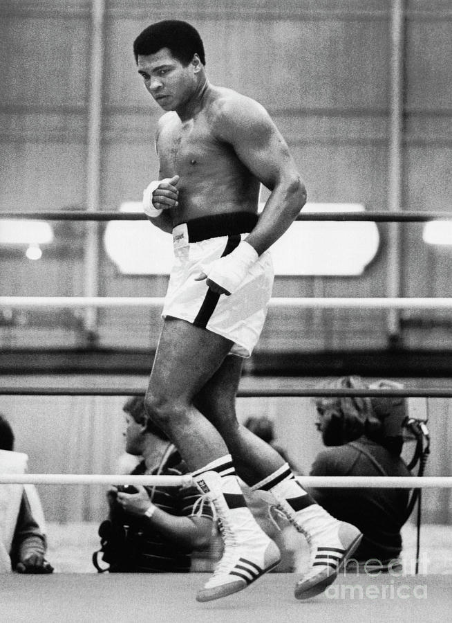 Las Vegas Photograph - Muhammad Ali Training In A Boxing Ring by Bettmann