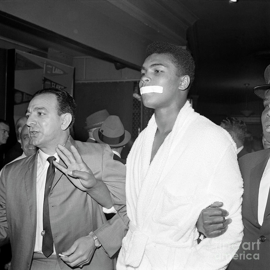 Muhammad Ali With His Mouth Taped Photograph by Bettmann