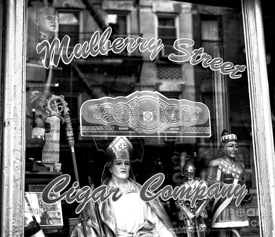 Mulberry Street Cigar Company New York City Photograph by John Rizzuto