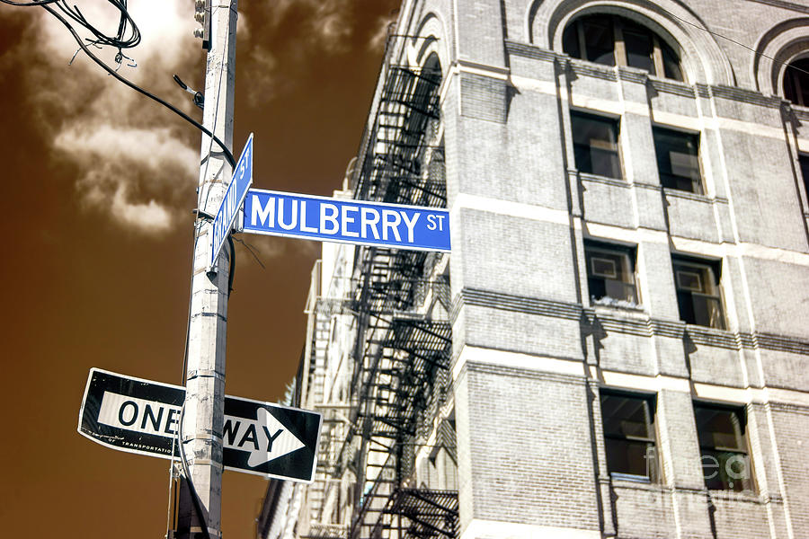 Mulberry Street Infrared New York City Photograph by John Rizzuto